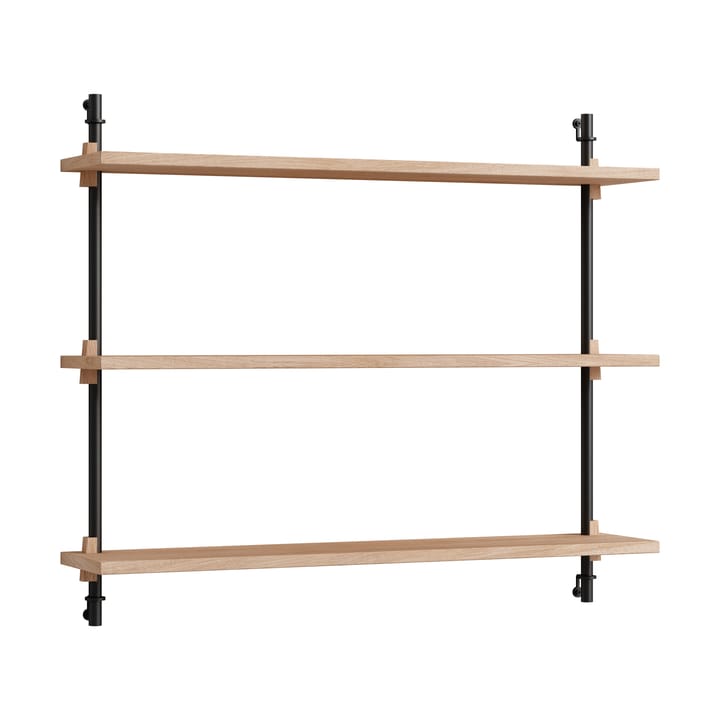 Moebe wall shelving ws.65.1 - Oak-black - MOEBE