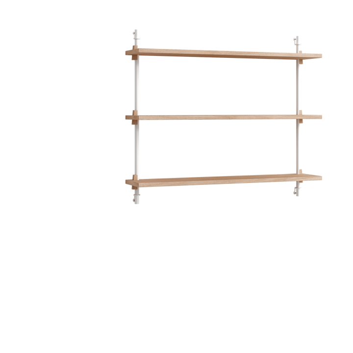 Moebe wall shelving ws.65.1 - Oak-white - MOEBE