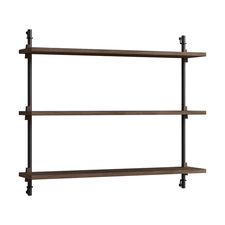 Moebe wall shelving ws.65.1 - Smoked oak-black - MOEBE