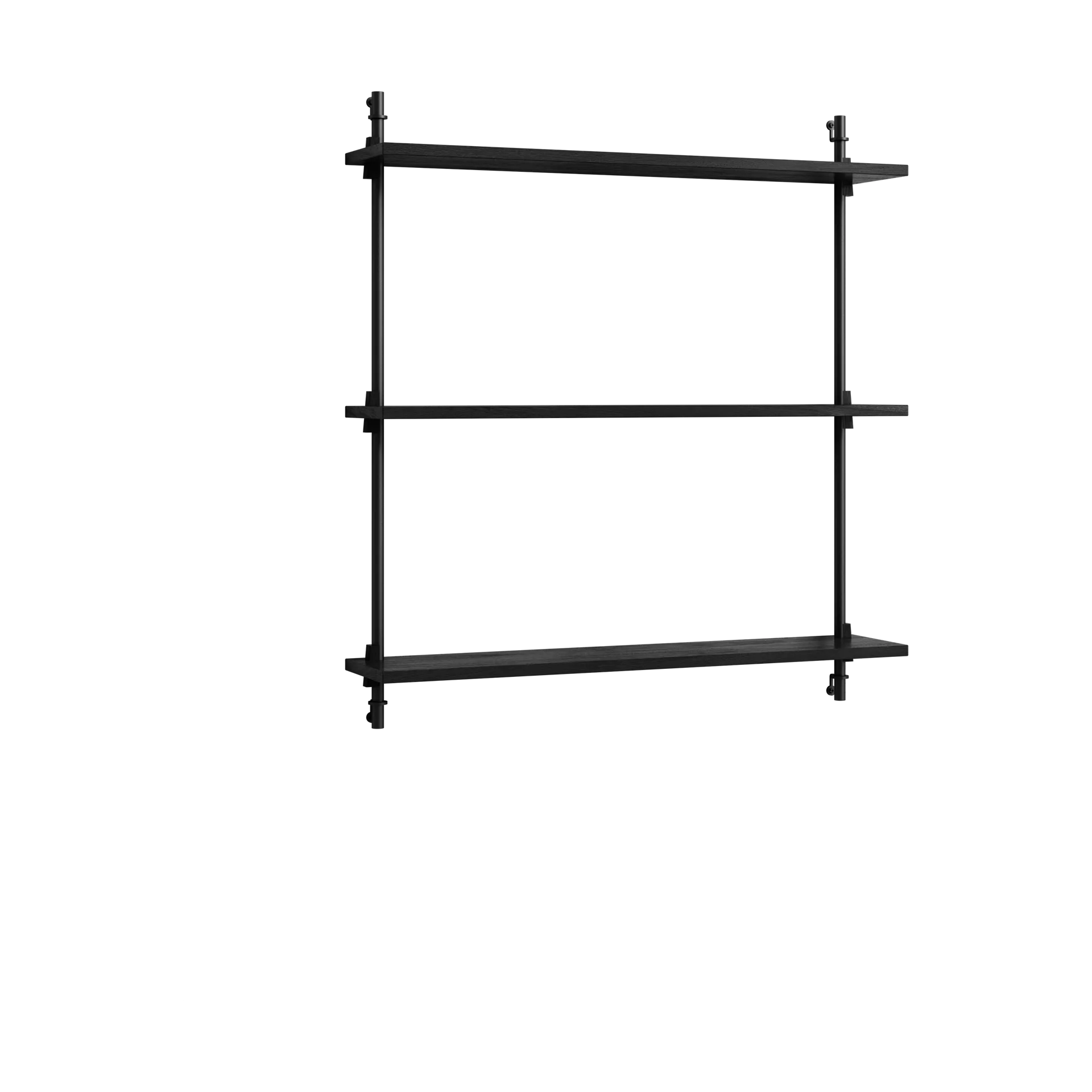 Moebe wall shelving ws.85.1, Black MOEBE