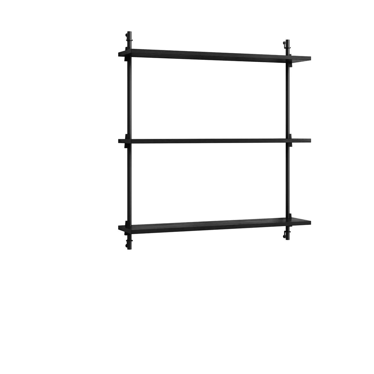 MOEBE Moebe wall shelving ws.85.1 Black | Scandinavian Design | Shelves & shelving systems | Black