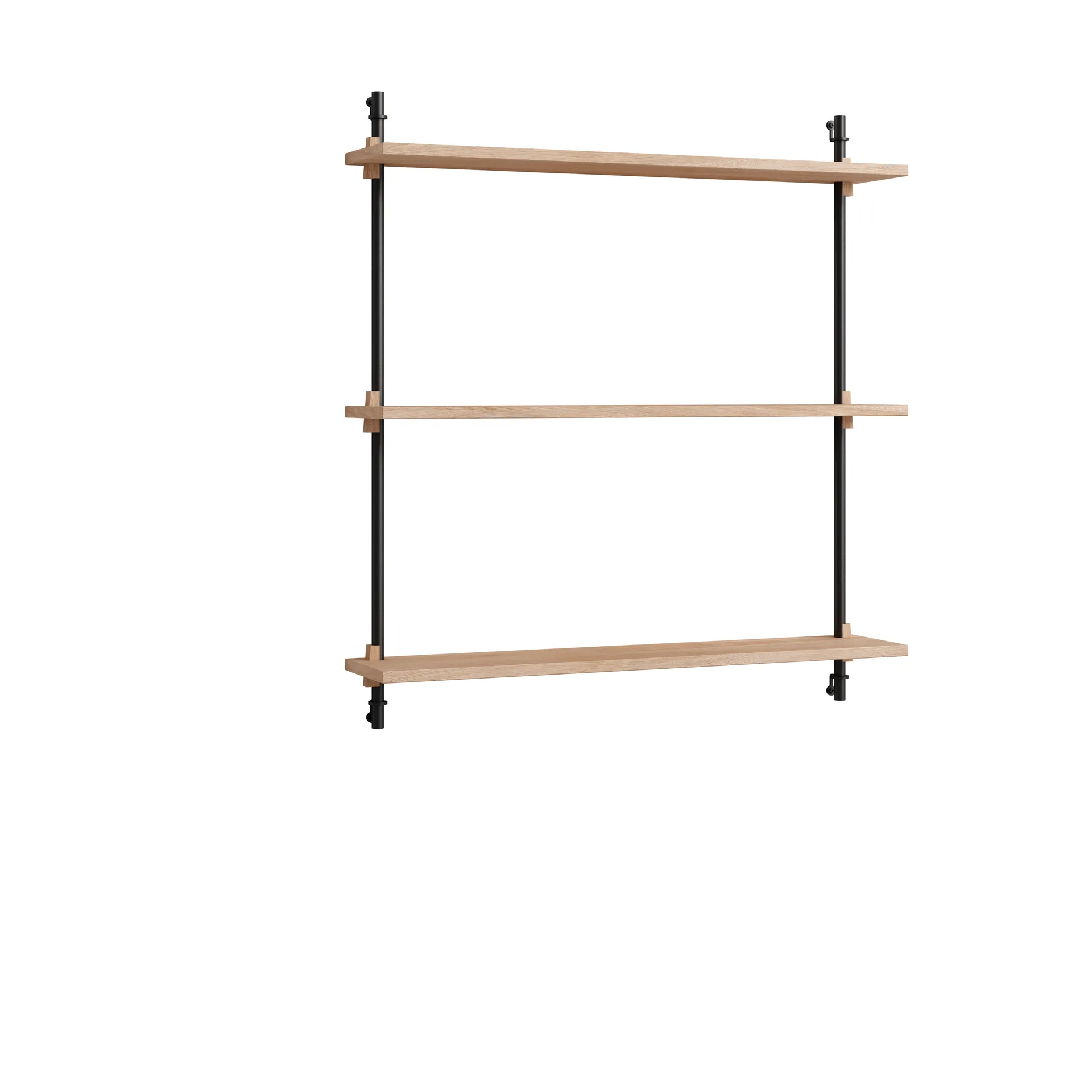 Moebe wall shelving ws.85.1, Oak-black MOEBE