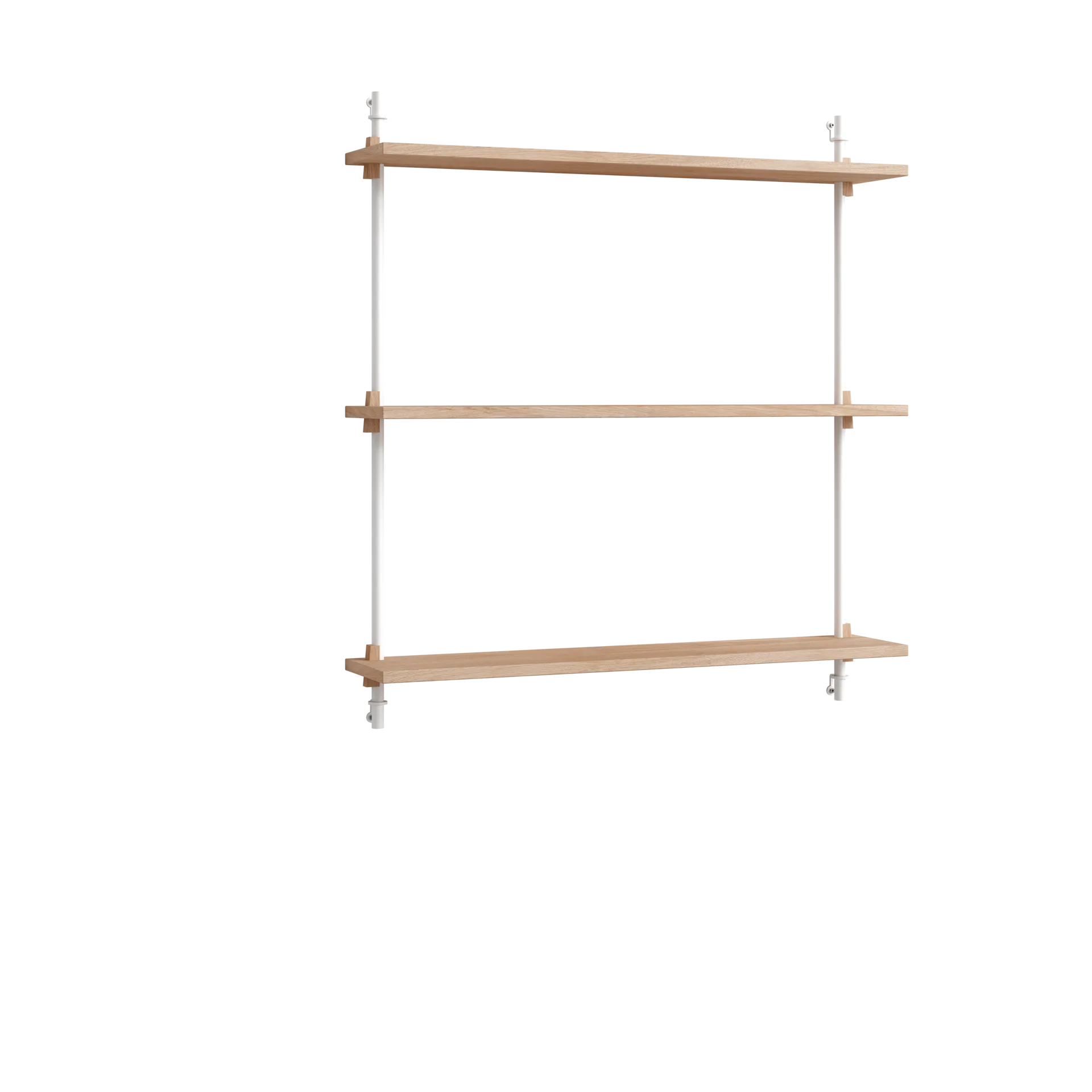 Moebe wall shelving ws.85.1, Oak-white MOEBE