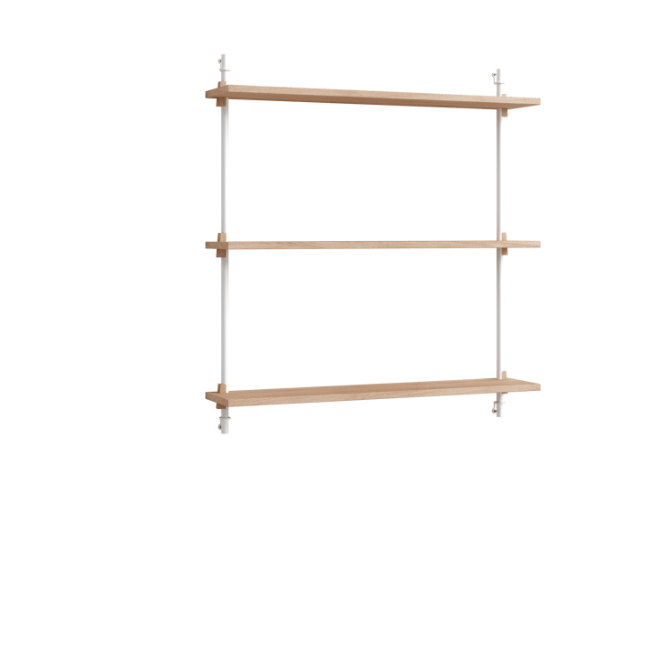 Moebe wall shelving ws.85.1 - Oak-white - MOEBE