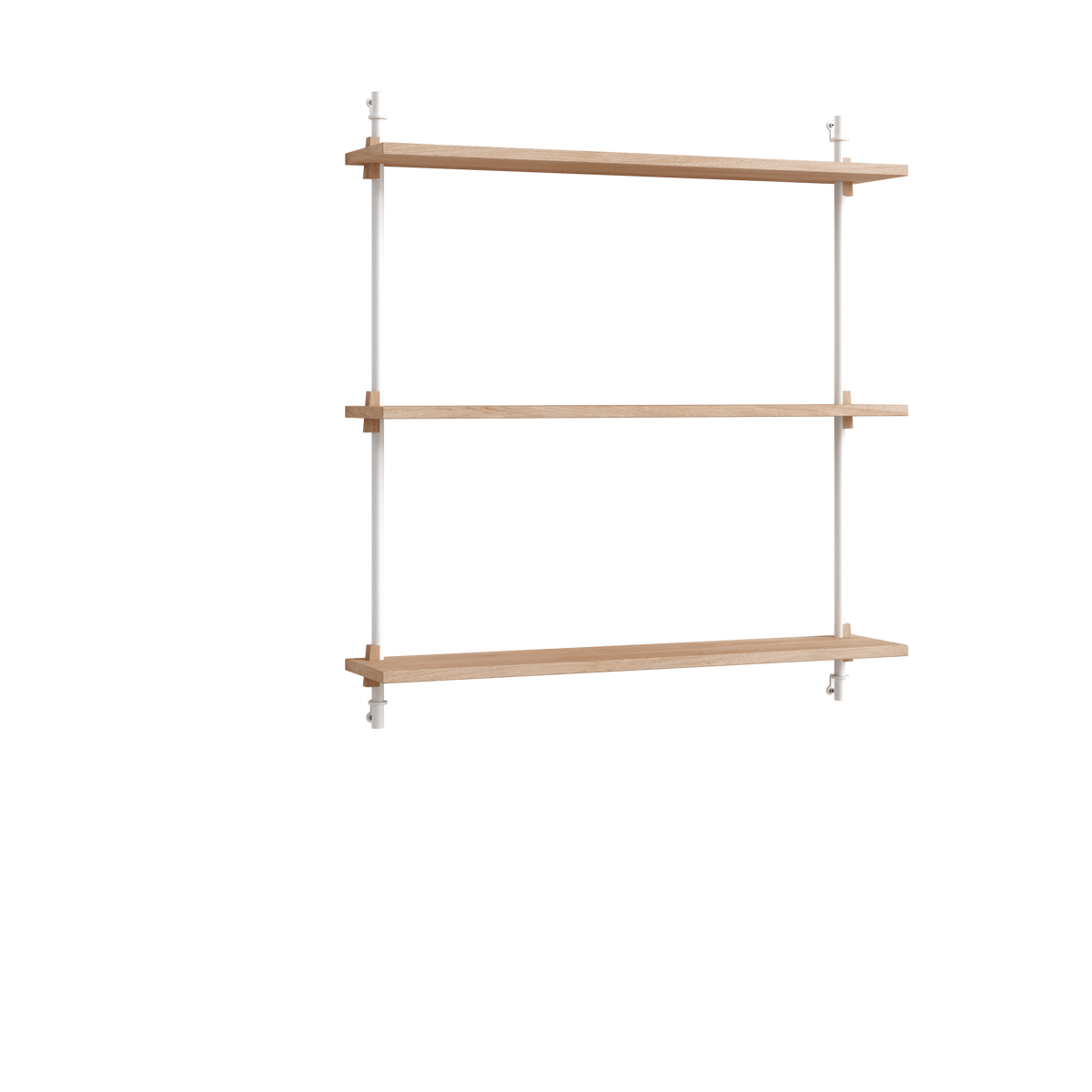 Moebe wall shelving ws.85.1 Oak-white | Scandinavian Design | Shelves & shelving systems | Brown