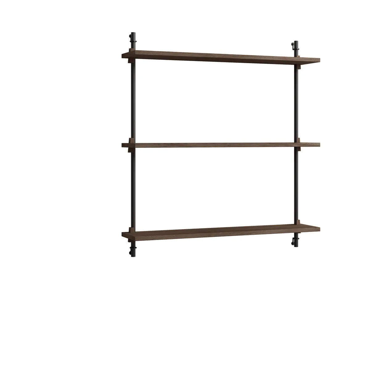 Moebe wall shelving ws.85.1 oak-black | Scandinavian Design | Shelves & shelving systems | Brown