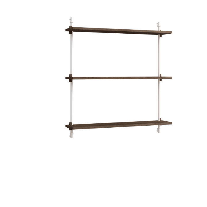 Moebe wall shelving ws.85.1 - Smoked oak-white - MOEBE