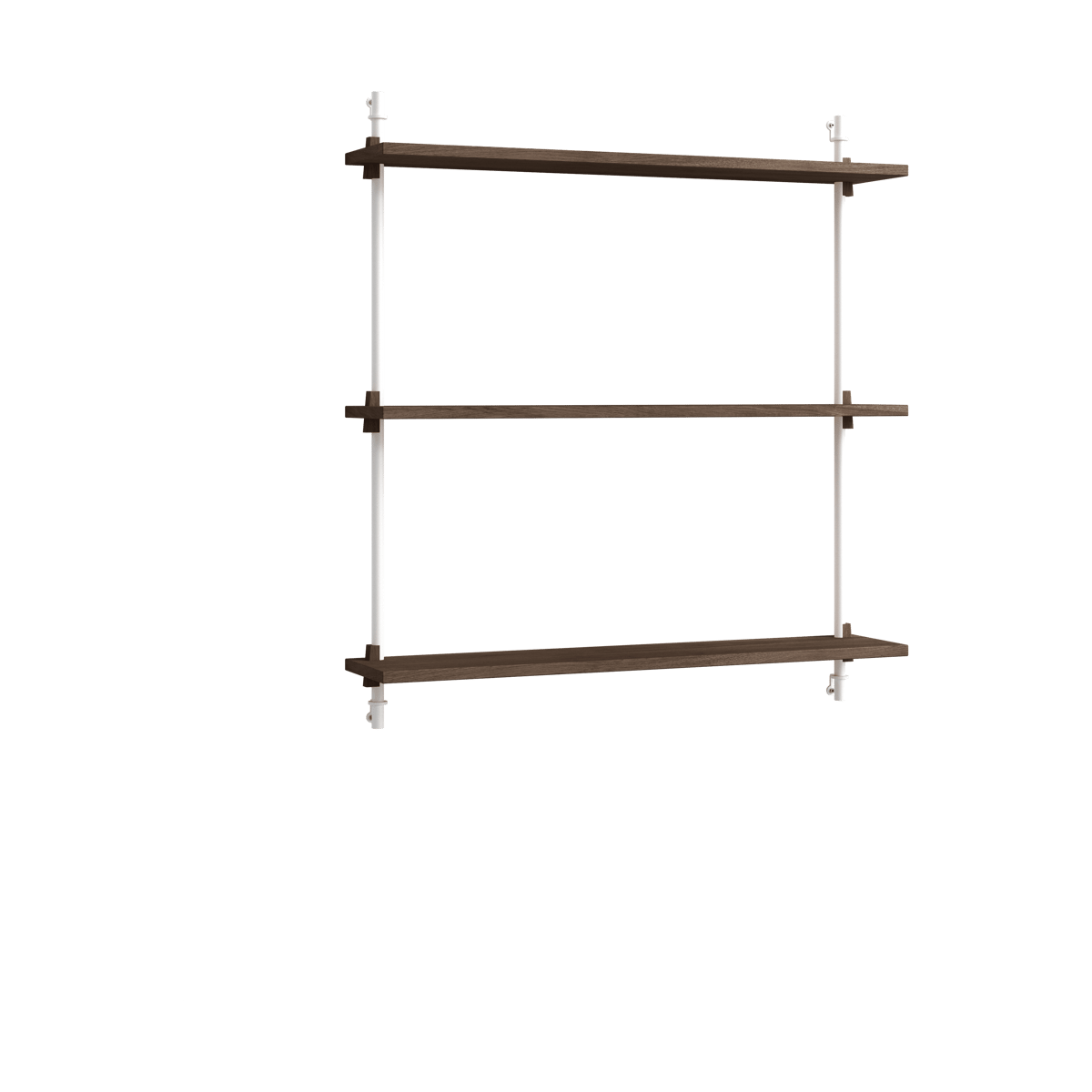 Moebe wall shelving ws.85.1 oak-white | Scandinavian Design | Shelves & shelving systems | Brown