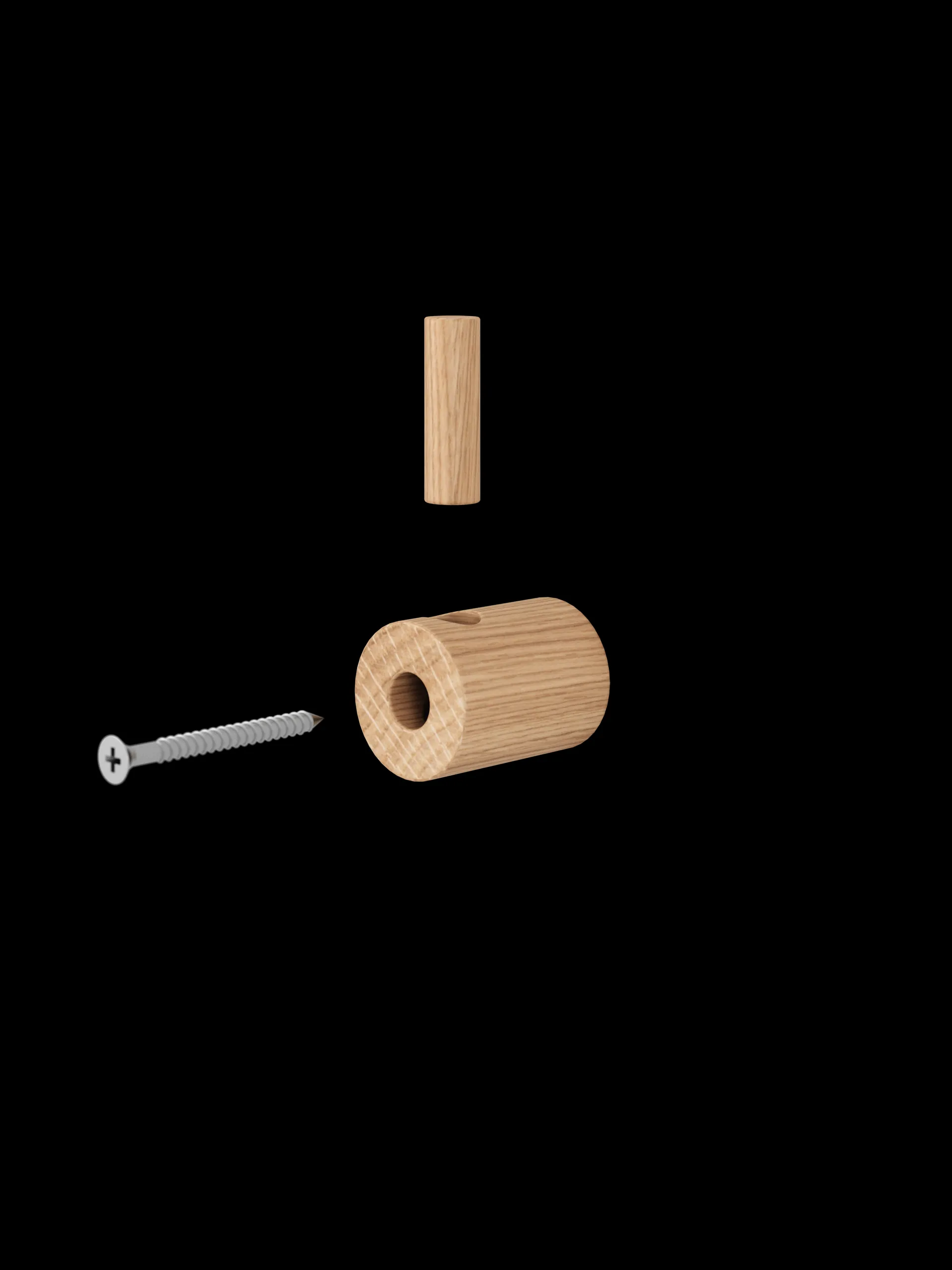 Moebe wooden wall hook, Oak MOEBE