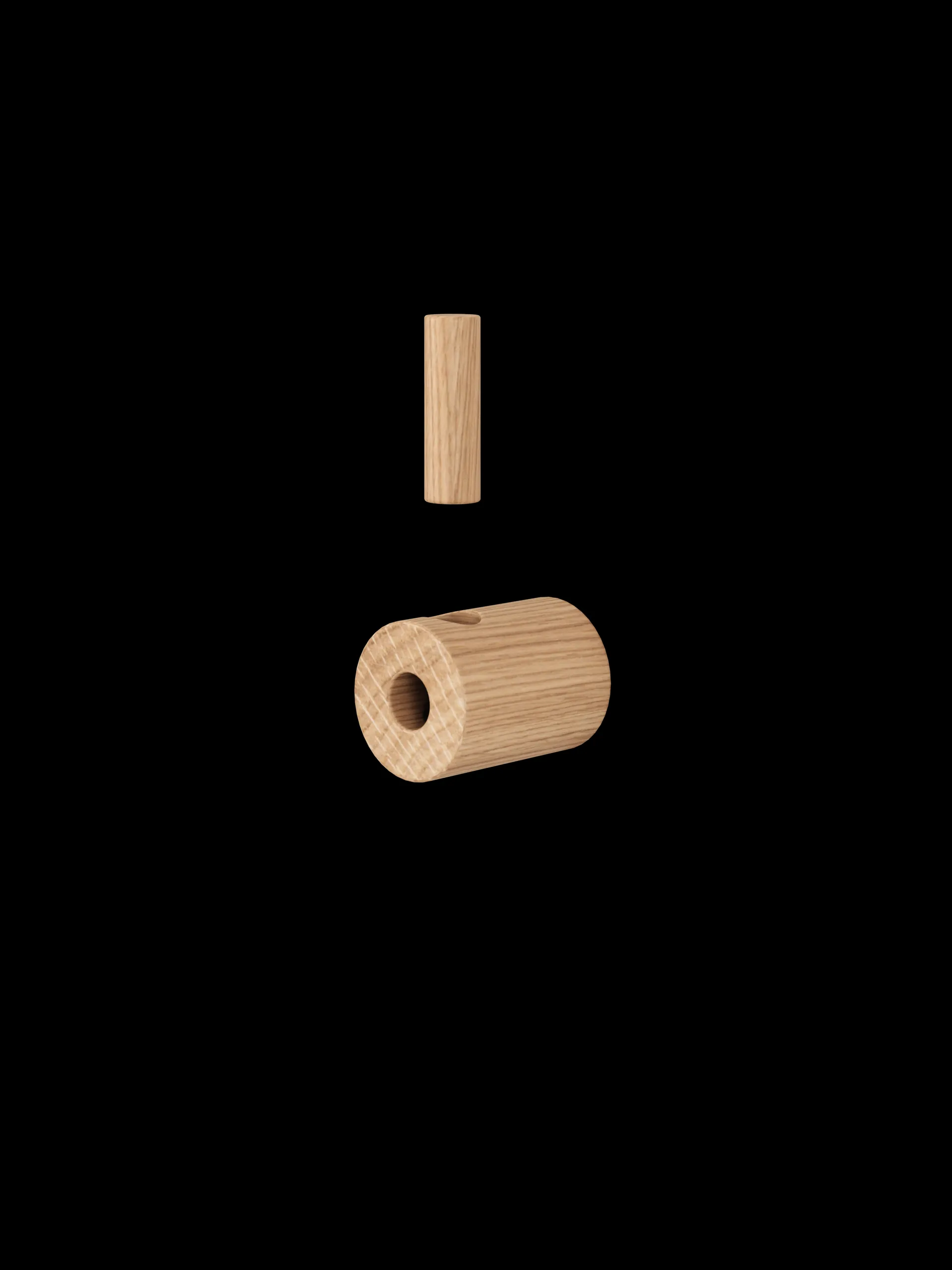Moebe wooden wall hook, Oak MOEBE