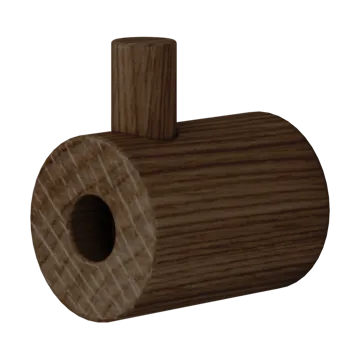 Moebe wooden wall hook - Smoked oak - MOEBE