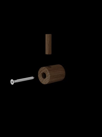 Moebe wooden wall hook - Smoked oak - MOEBE