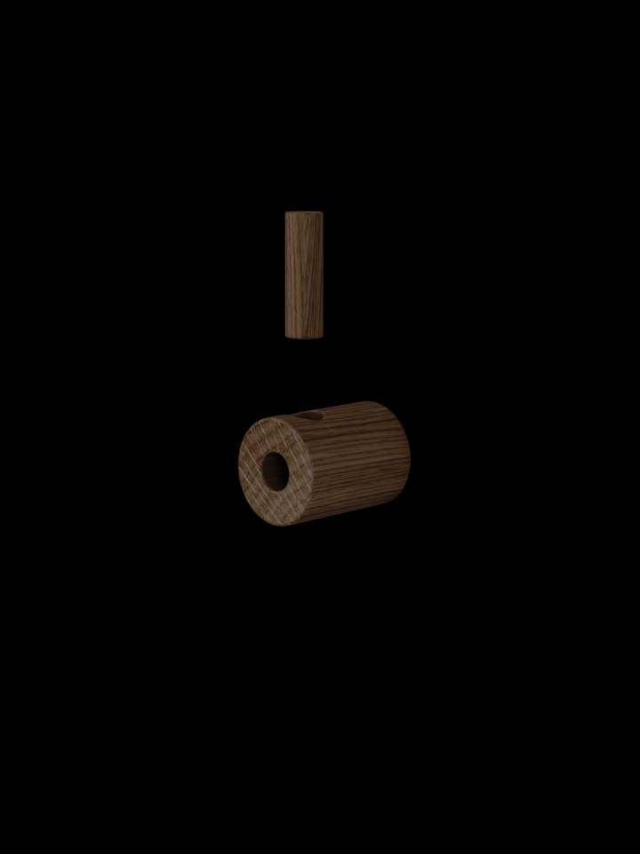 Moebe wooden wall hook - Smoked oak - MOEBE