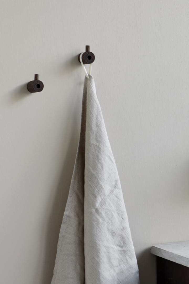 Moebe wooden wall hook, Smoked oak MOEBE