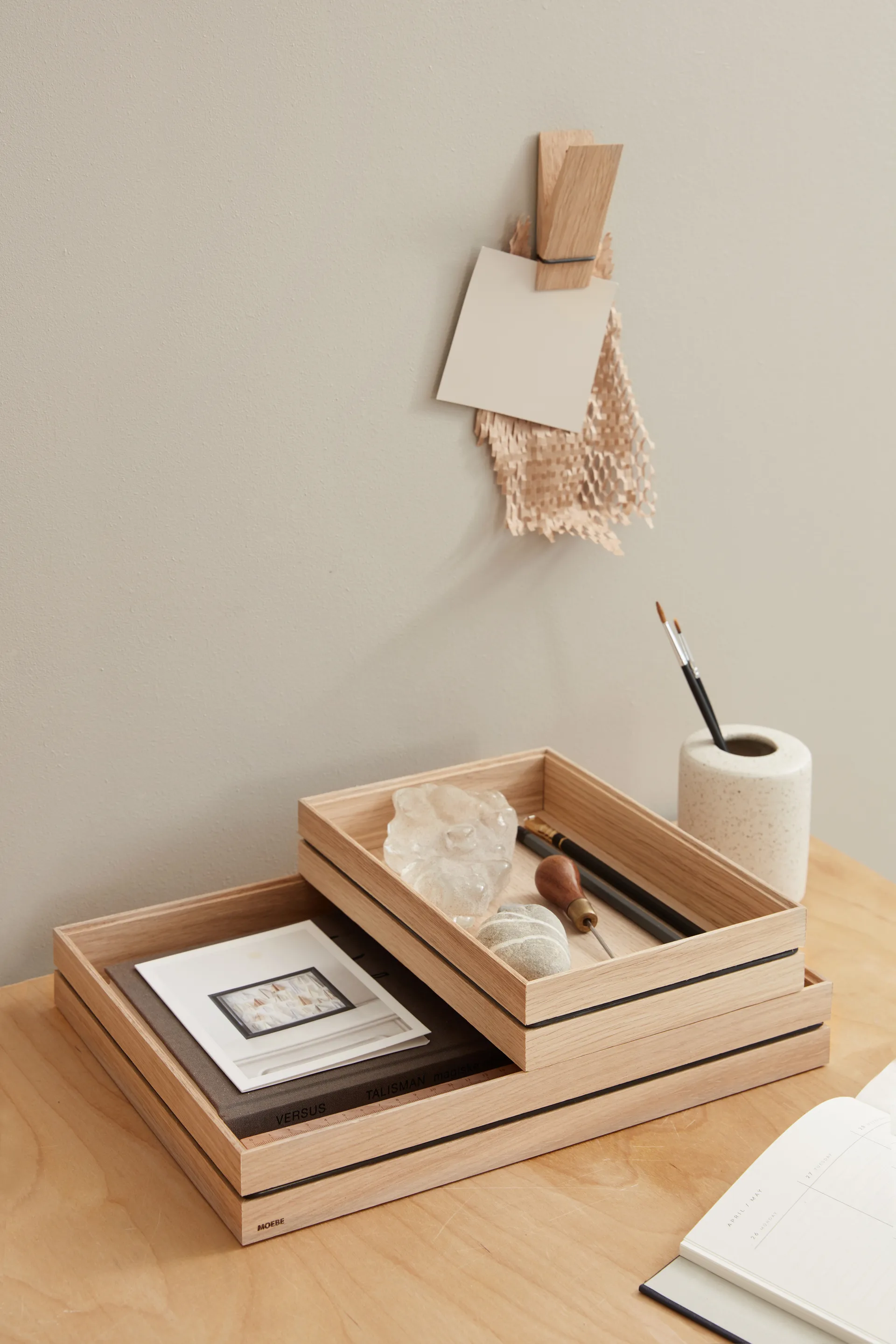 Organise storage box 25x34 cm, Wood MOEBE