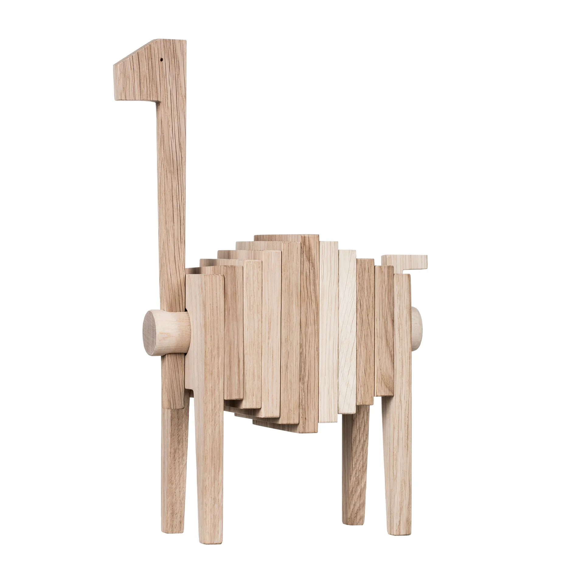 Polygrif oak sculpture 21x32 cm, Wood. black MOEBE