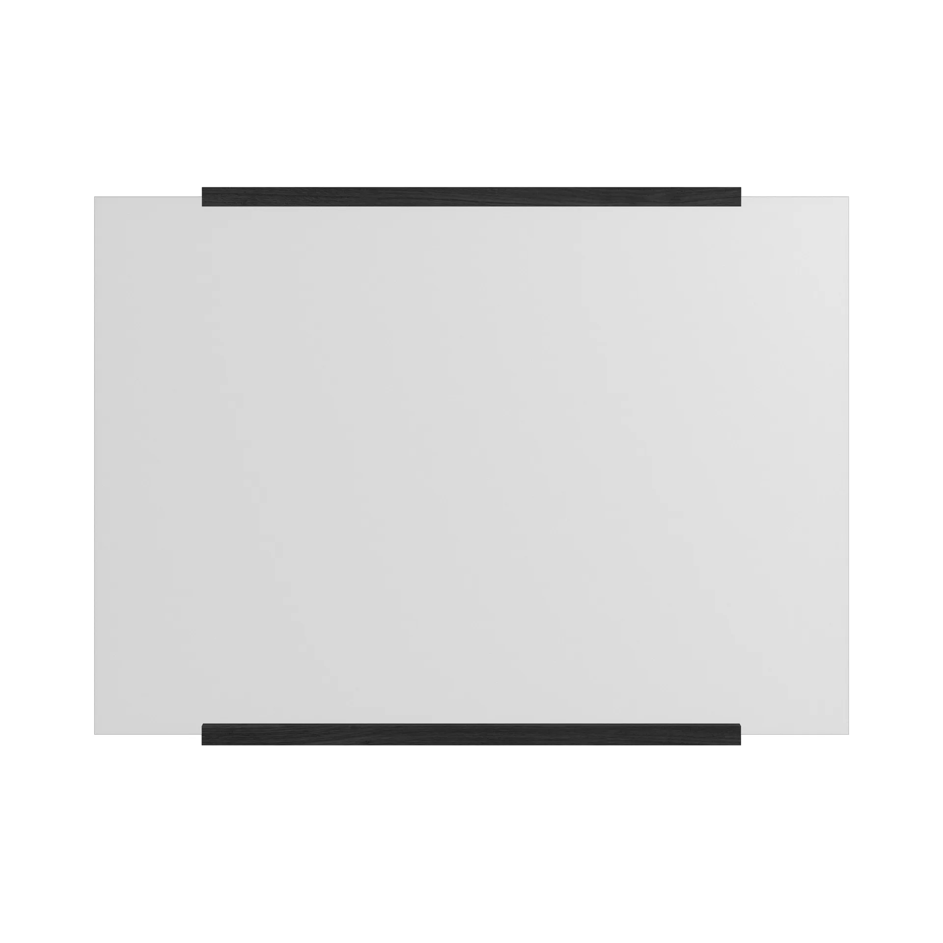 Rectangular wall mirror 50x70 cm, Black MOEBE