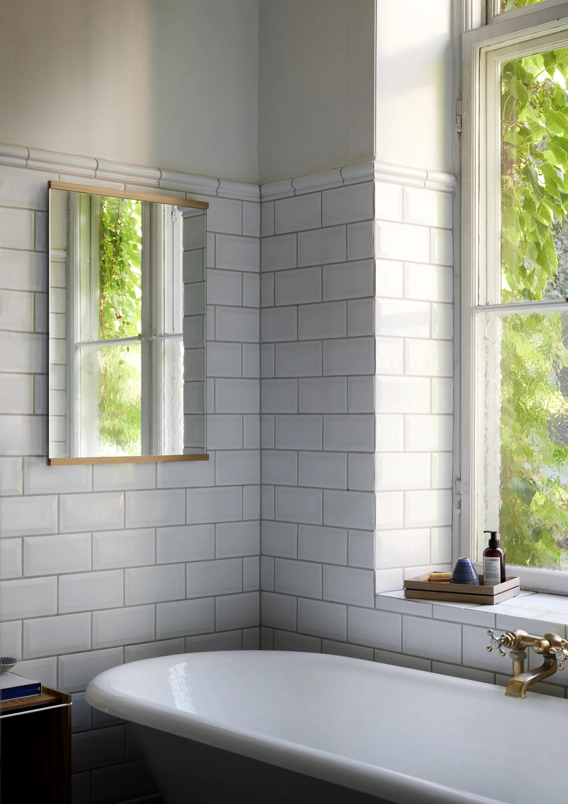 Rectangular wall mirror 50x70 cm, Oak MOEBE