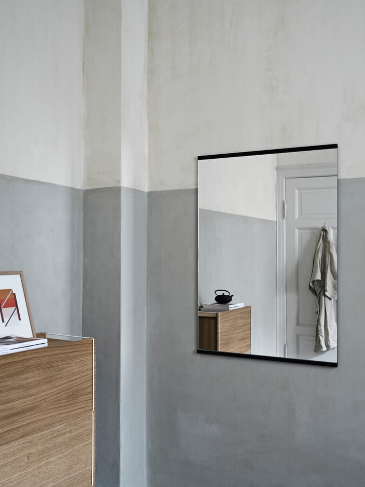 Rectangular wall mirror 70x100 cm - Black - MOEBE