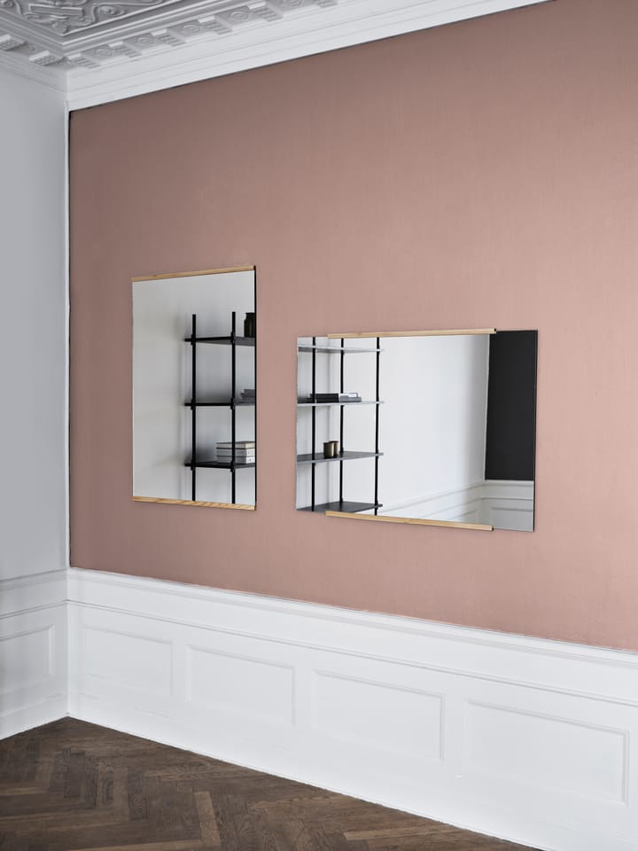 Rectangular wall mirror 70x100 cm - Oak - MOEBE