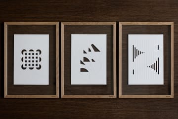 Relief artwork organic lines 21x29.7 cm - Off White - MOEBE