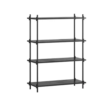 Shelving System classic shelf - Black, 86x115x35 cm, S.115.1.A - MOEBE
