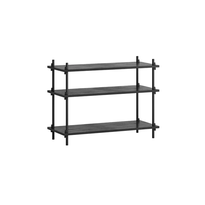 Shelving System classic shelf - Black, 86x65x35 cm, S.65.1.A - MOEBE