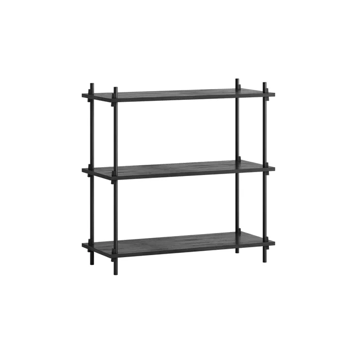 Shelving System classic shelf - Black, 86x85x35 cm, S.85.1.A - MOEBE