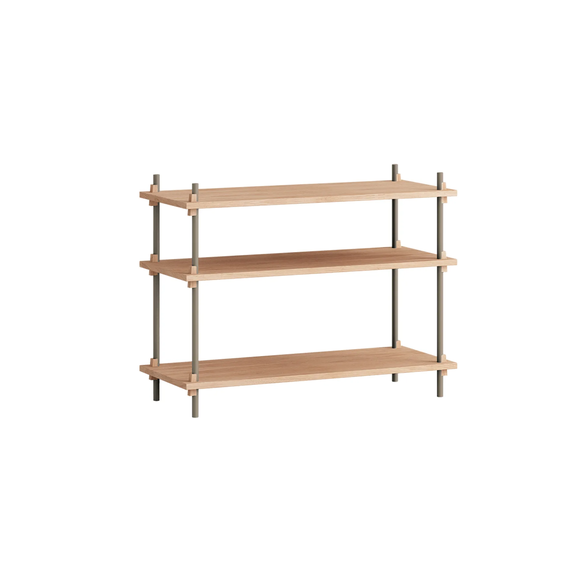 Shelving System classic shelf, Oak-warm grey, 86x65x35 cm, S.65.1.A MOEBE