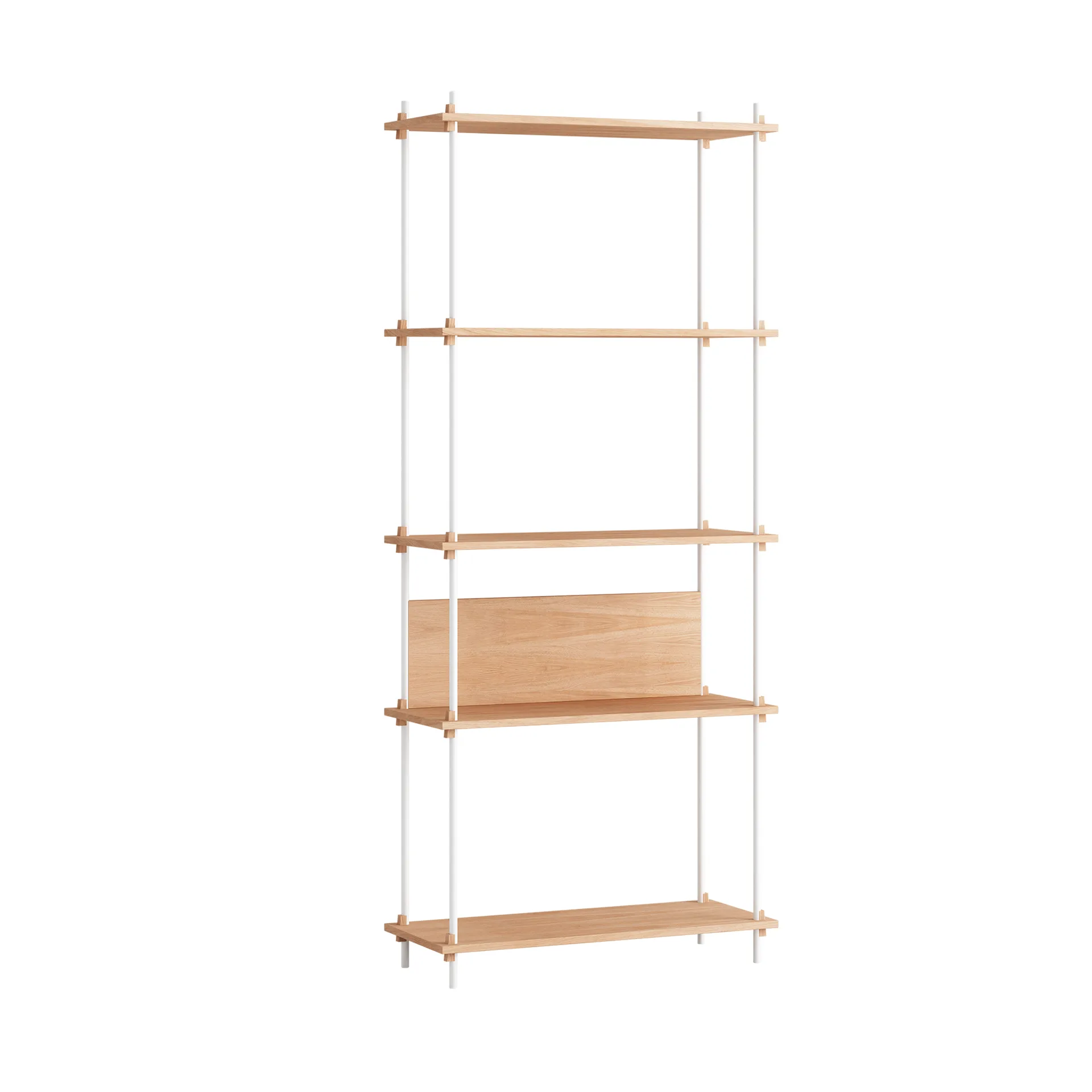 Shelving System classic shelf, Oak-white, 86x200x35 cm, S.200.1.A MOEBE