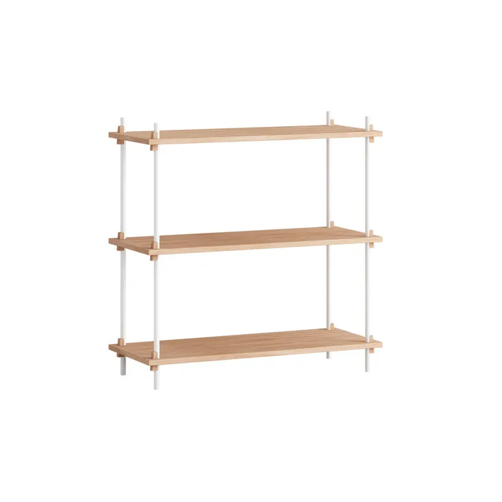 Shelving System classic shelf - Oak-white, 86x85x35 cm, S.85.1.A - MOEBE