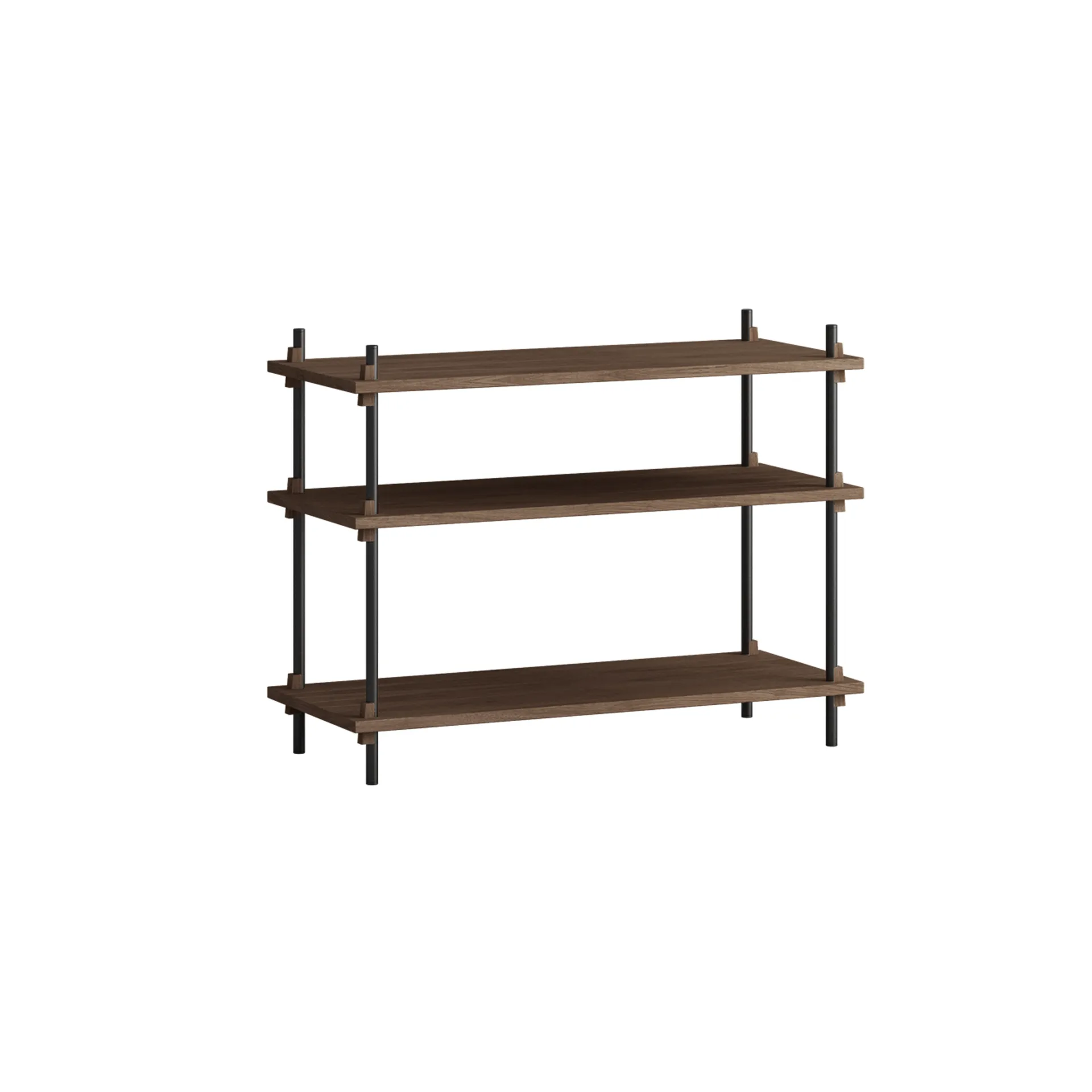 Shelving System classic shelf, Smoked oak-black, 86x65x35 cm, S.65.1.A MOEBE