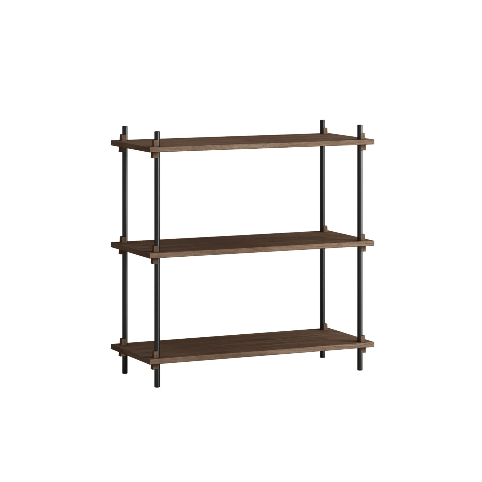 Shelving System classic shelf, Smoked oak-black, 86x85x35 cm, S.85.1.A MOEBE