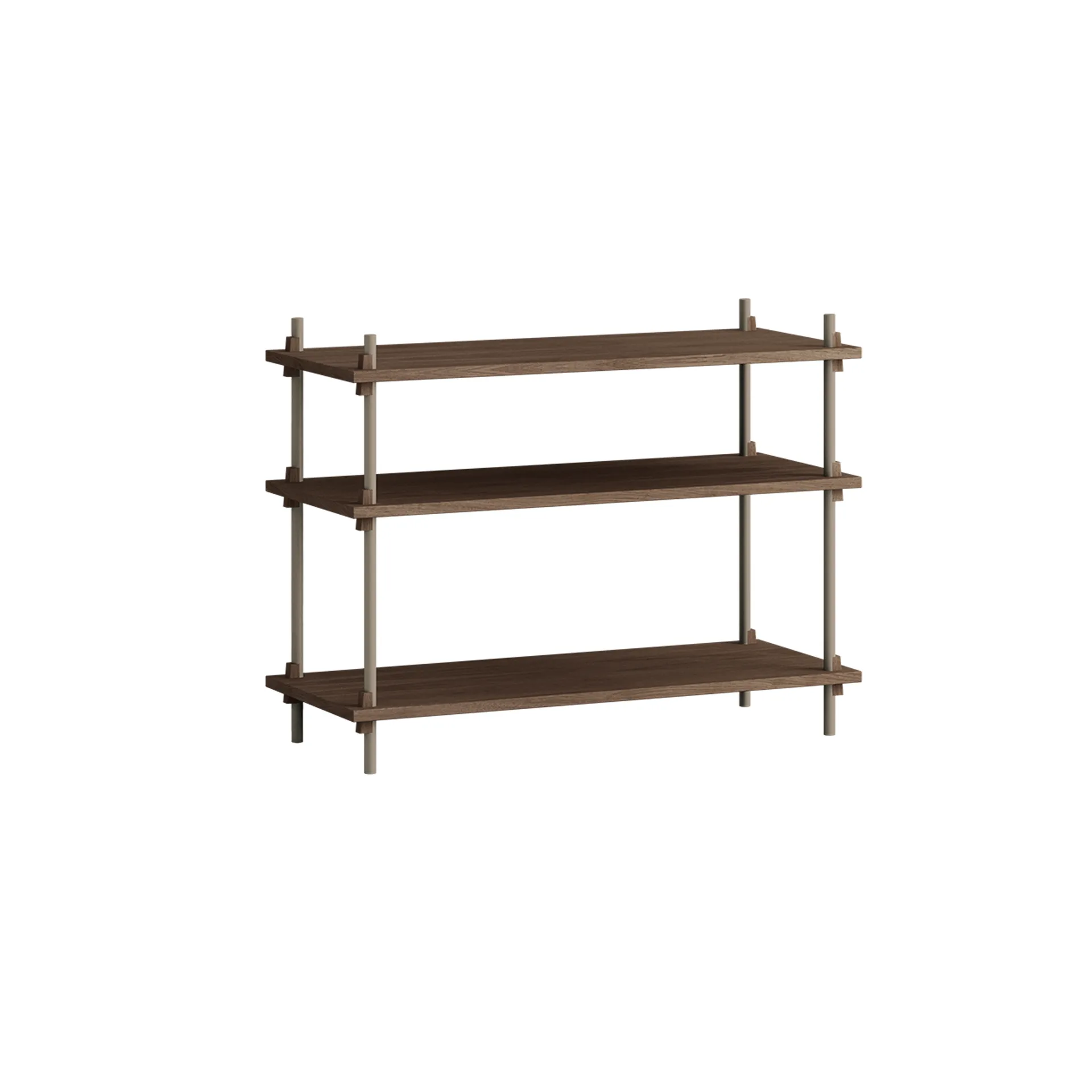 Shelving System classic shelf, Smoked oak-warm grey, 86x65x35 cm, S.65.1.A MOEBE