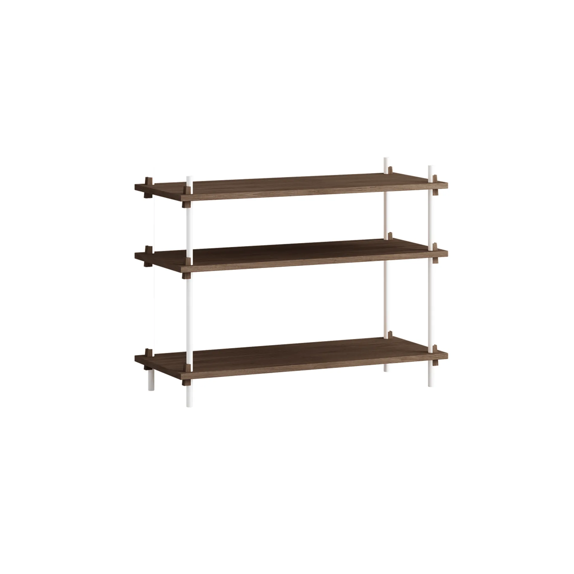 Shelving System classic shelf, Smoked oak-white, 86x65x35 cm, S.65.1.A MOEBE