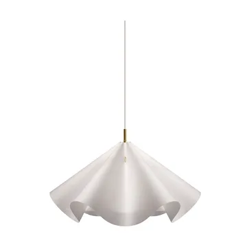 Sinuate pendant lamp - White-brass, medium Ø60x30 cm - MOEBE