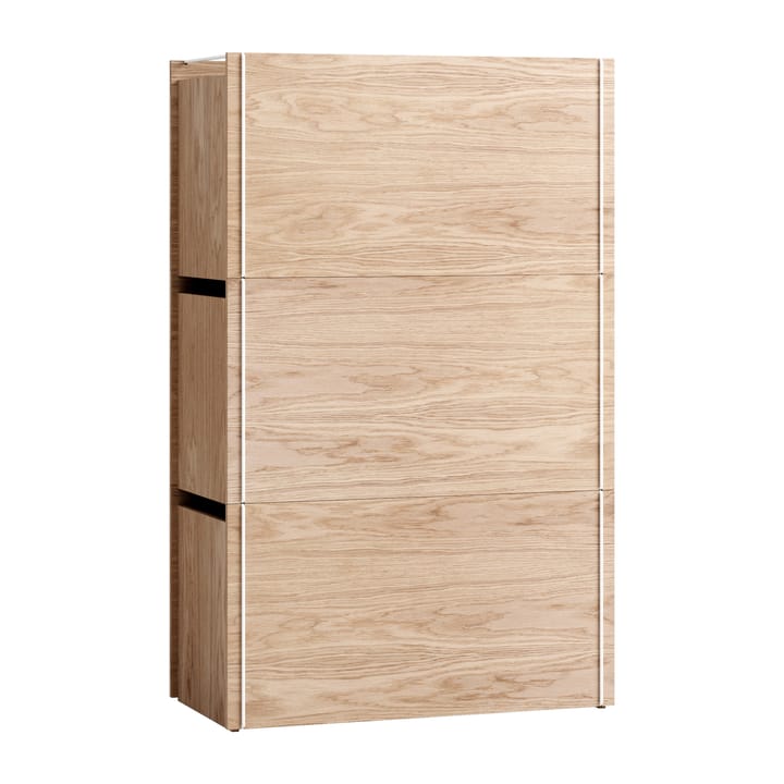 Storage box oak 33x60 cm - Wood. white - MOEBE