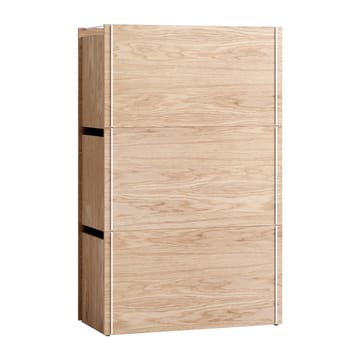 Storage box oak 33x60 cm - Wood. white - MOEBE