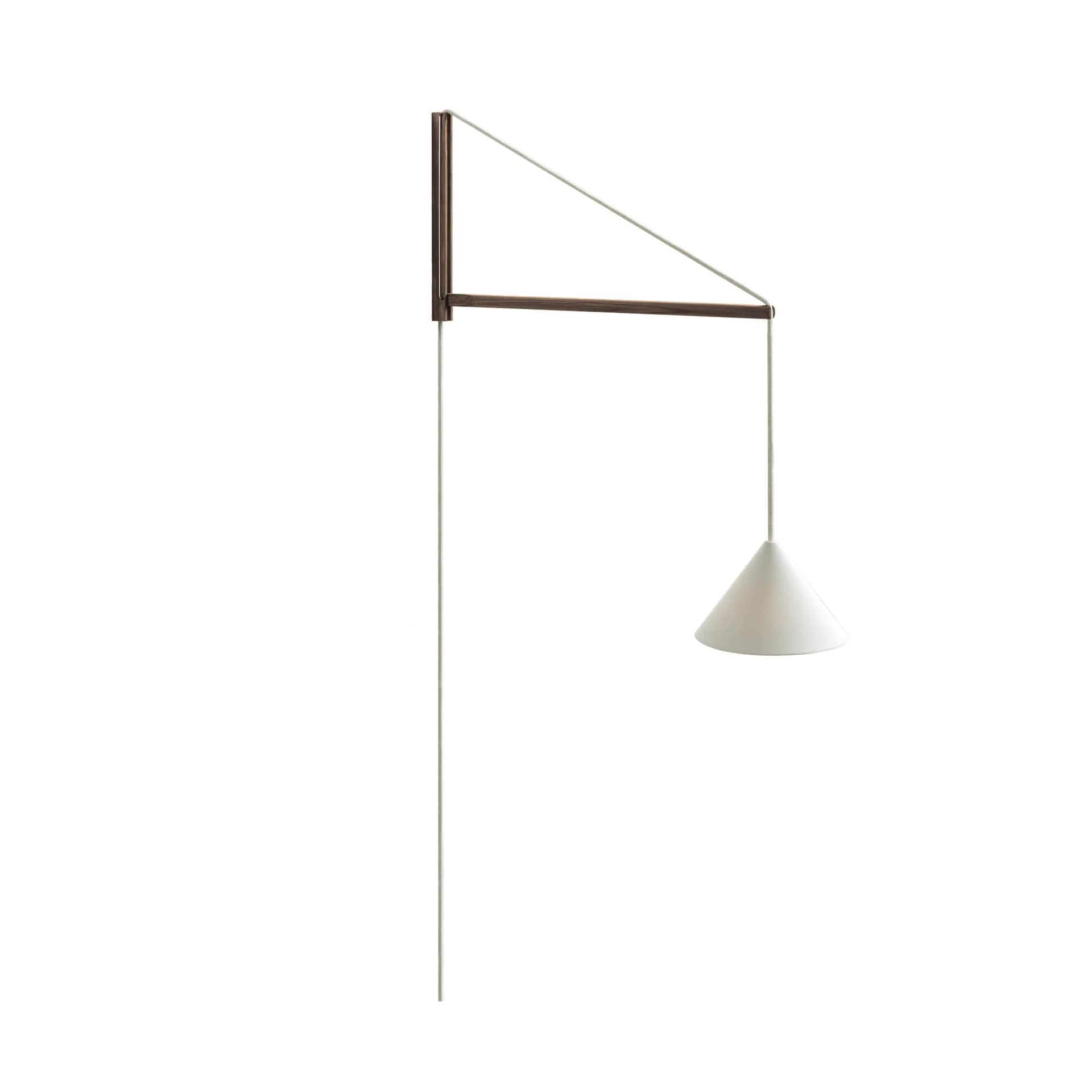 Suspended wall lamp, Smoked oak-white MOEBE Suspended wall lamp, Smoked oak-white MOEBE
