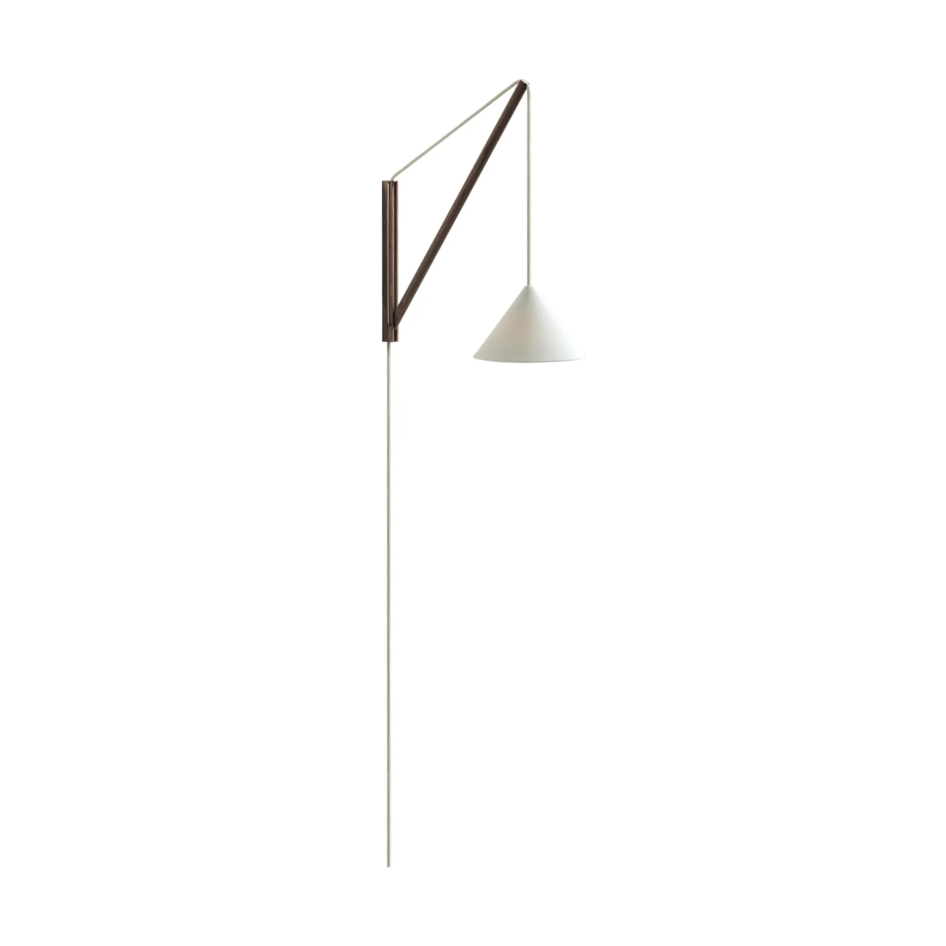 Suspended wall lamp, Smoked oak-white MOEBE Suspended wall lamp, Smoked oak-white MOEBE