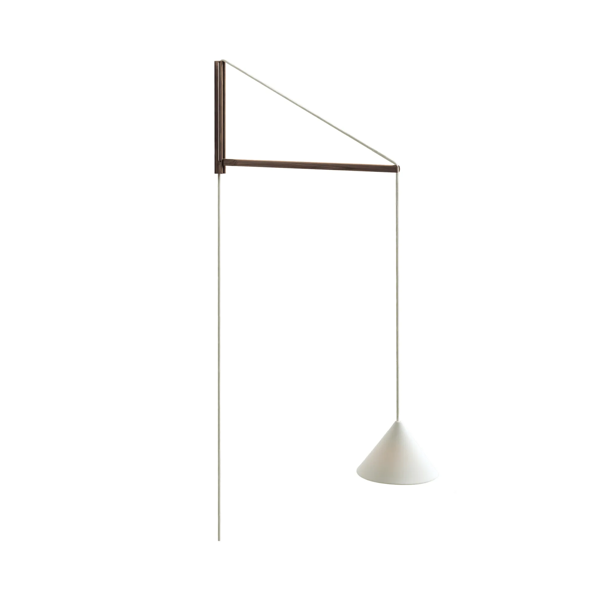 Suspended wall lamp, Smoked oak-white MOEBE Suspended wall lamp, Smoked oak-white MOEBE