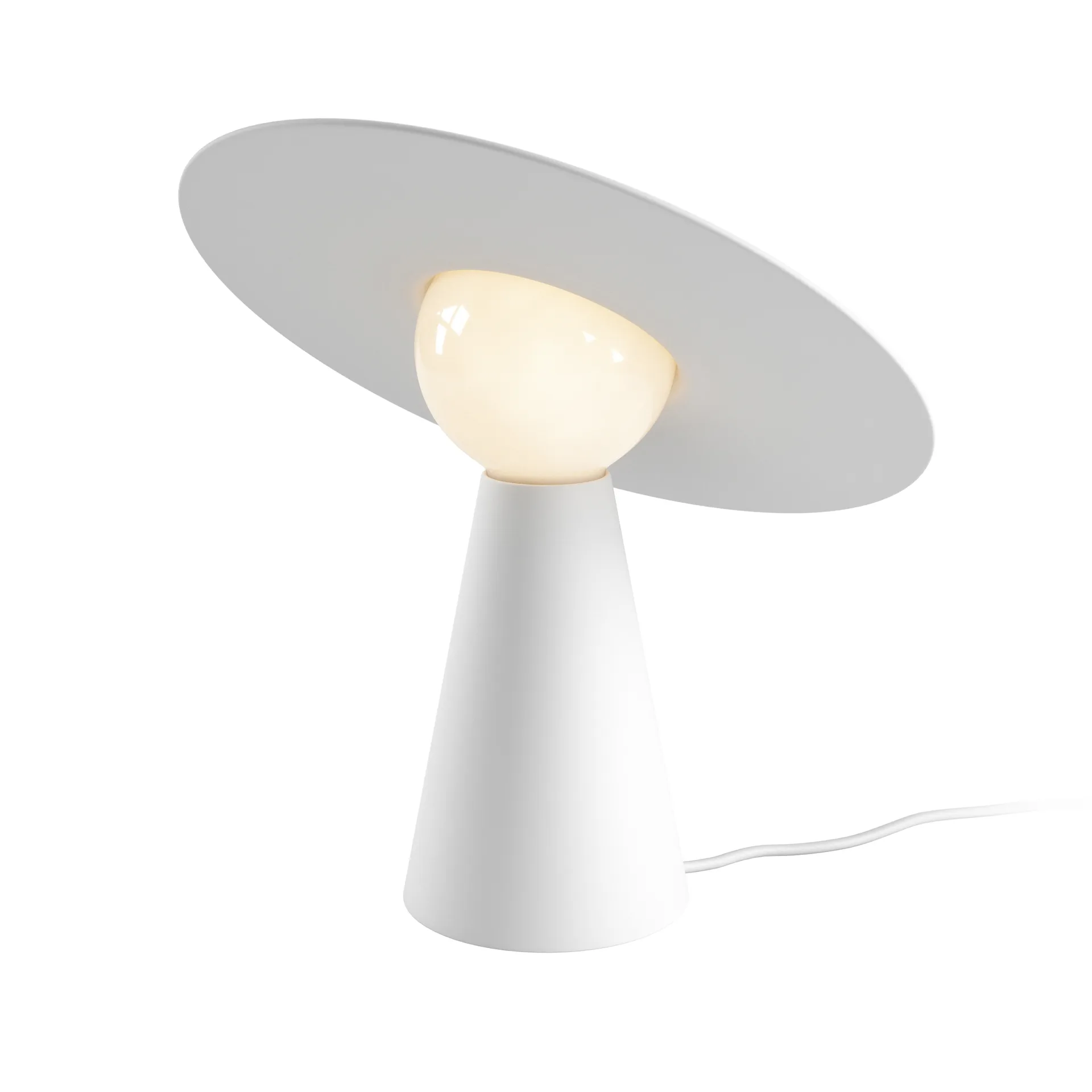 Table lamp ceramic 33x37.1 cm, White MOEBE