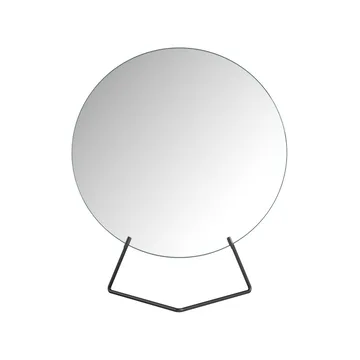 Table mirror Ø20 cm - Black - MOEBE