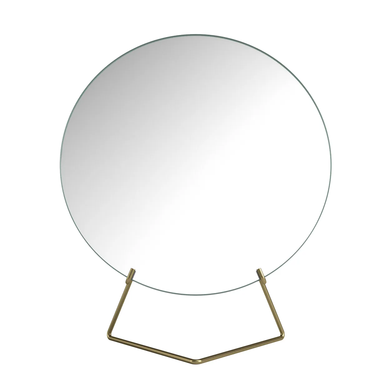 MOEBE Table mirror o30 cm Brass | Scandinavian Design | Table mirrors | Gold-coloured
