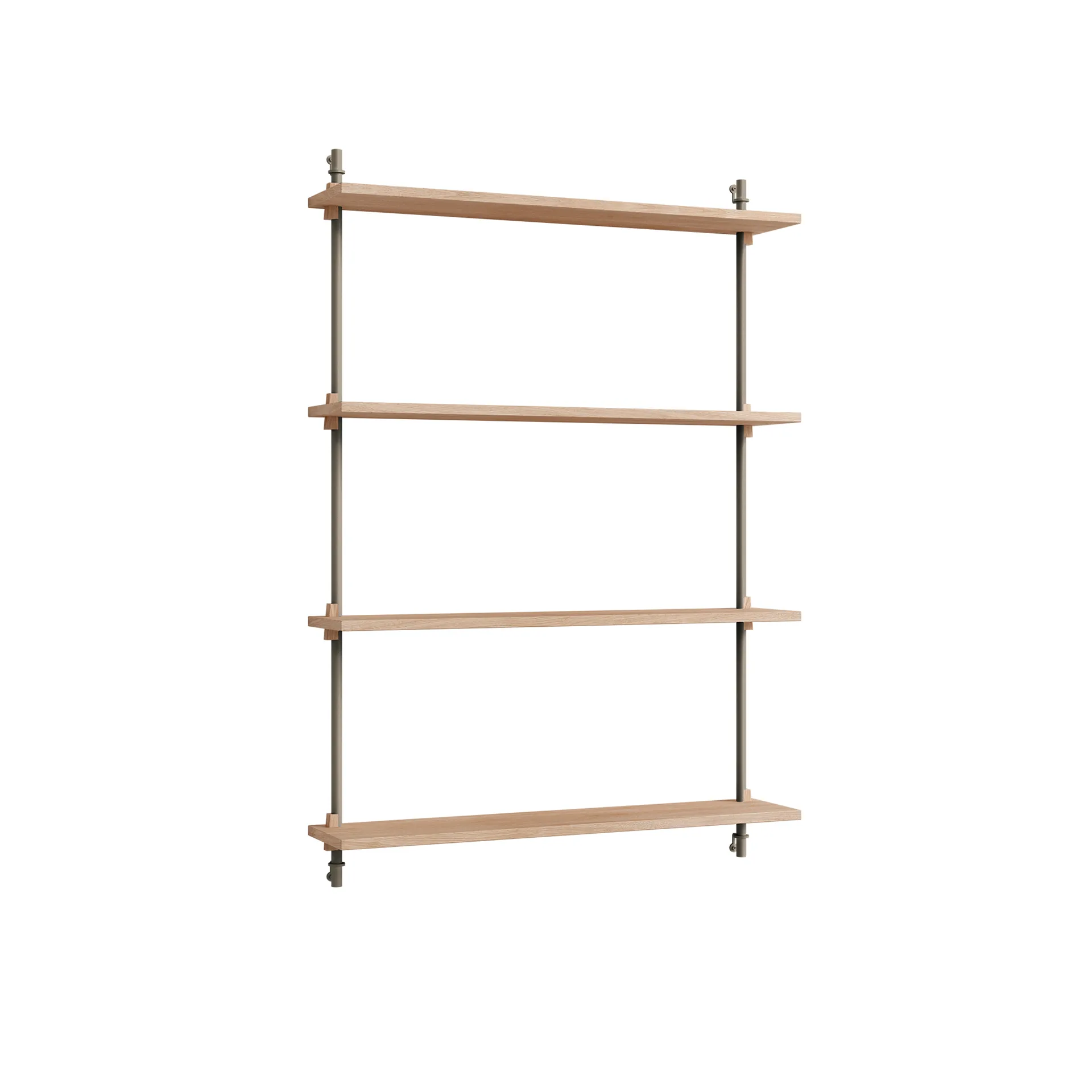 Wall Shelving wall shelf, Oak-warm grey, 92x115x17.5 cm, WS.115.1 MOEBE