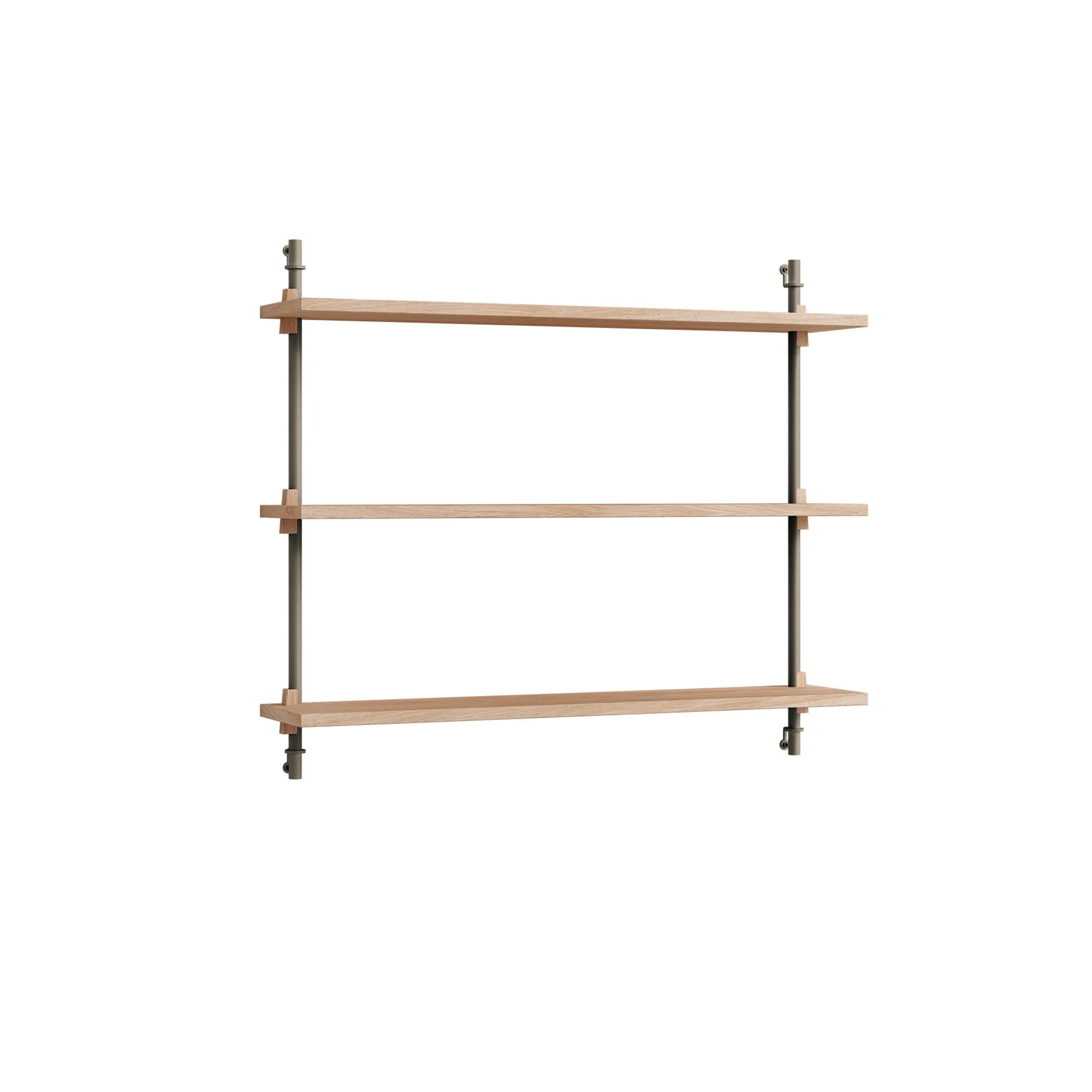 Wall Shelving wall shelf, Oak-warm grey, 92x65x17.5 cm, WS.65.1 MOEBE