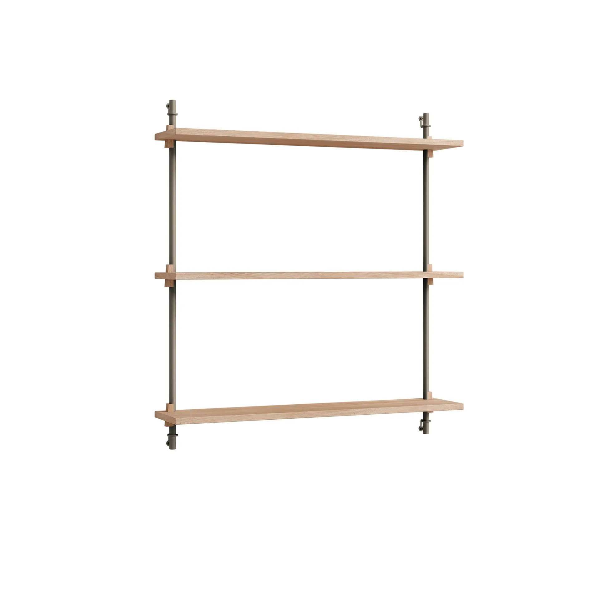 Wall Shelving wall shelf, Oak-warm grey, 92x85x17.5 cm, WS.85.1 MOEBE