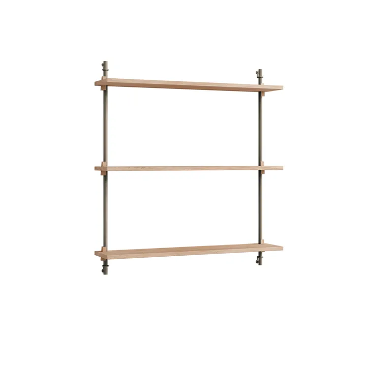 Wall Shelving wall shelf - Oak-warm grey, 92x85x17.5 cm, WS.85.1 - MOEBE