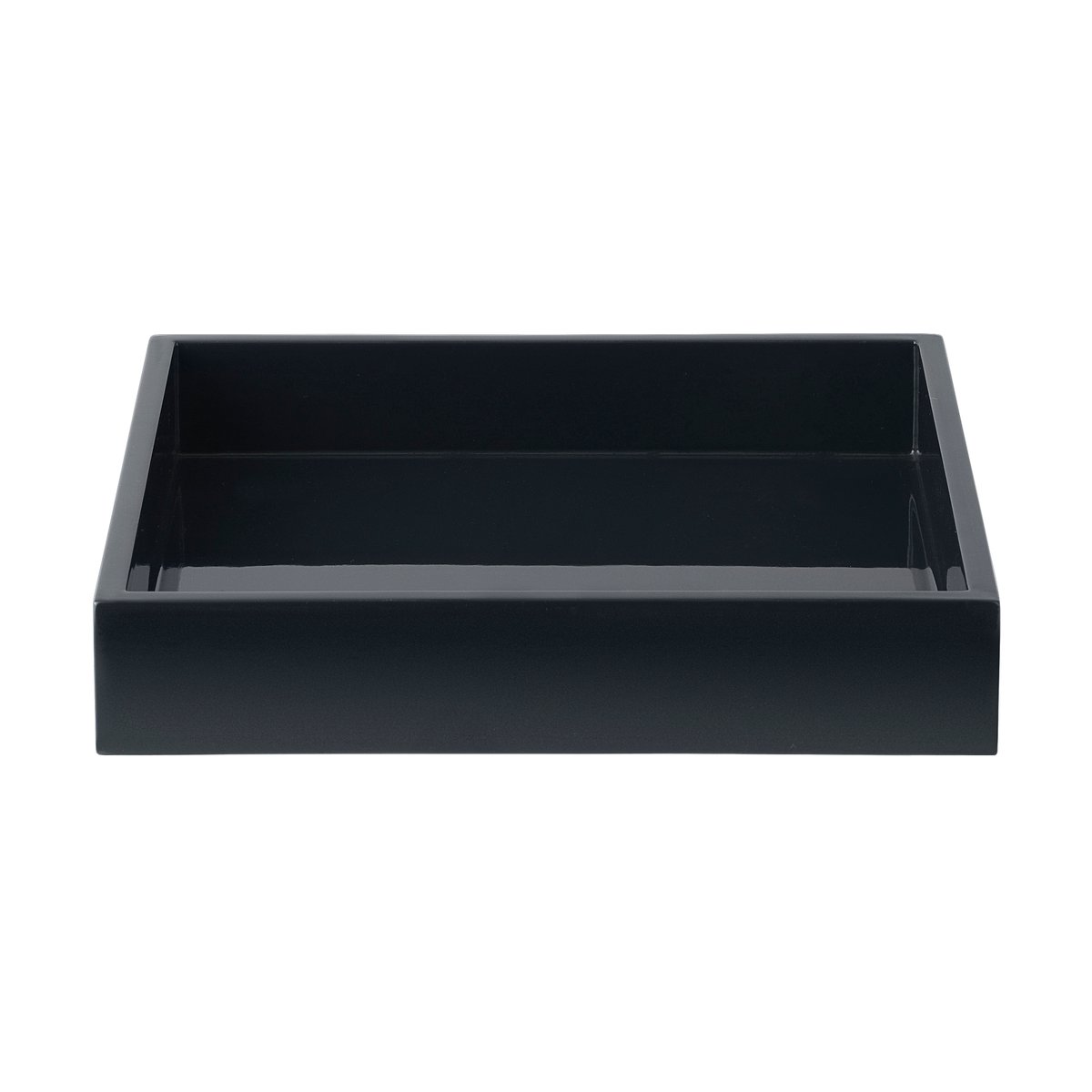 Mojoo Lux lacquered decorative tray 19x19x3,5 cm Black