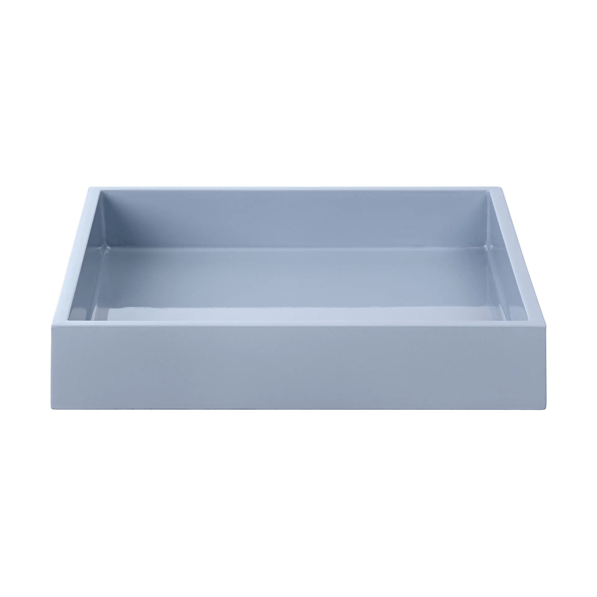 Lux lacquered decorative tray 19x19x3,5 cm, Powder blue Mojoo